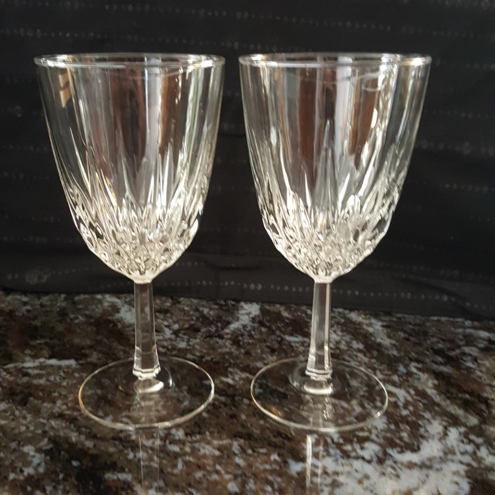 Crystal Goblets, Set of Two